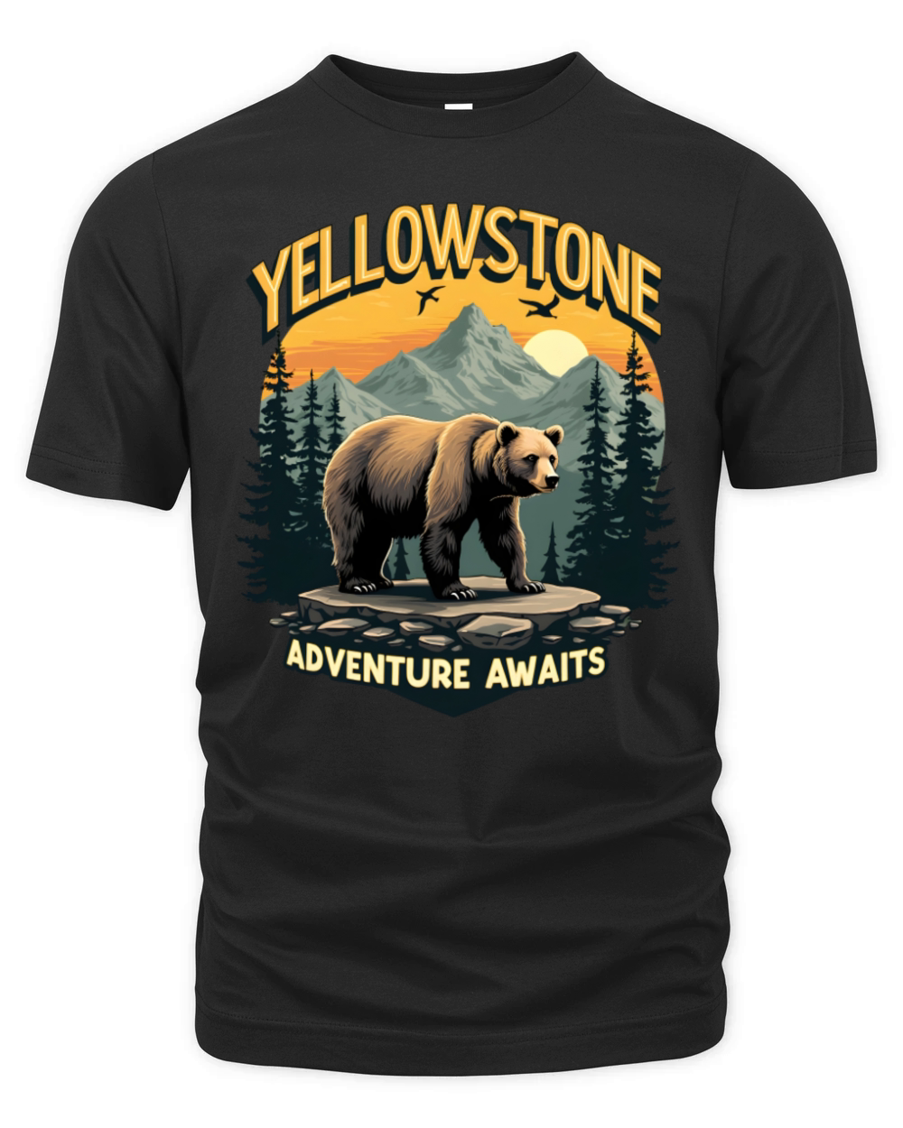Yellowstone Adventure Awaits Organic Unisex T-shirt