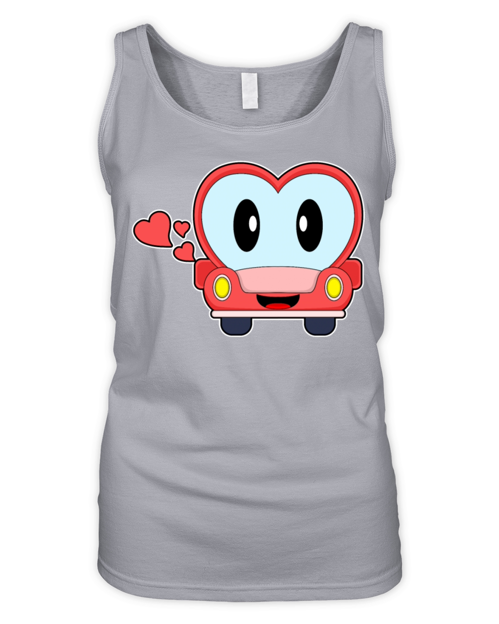 Heart Car Organic Women's Tank Top