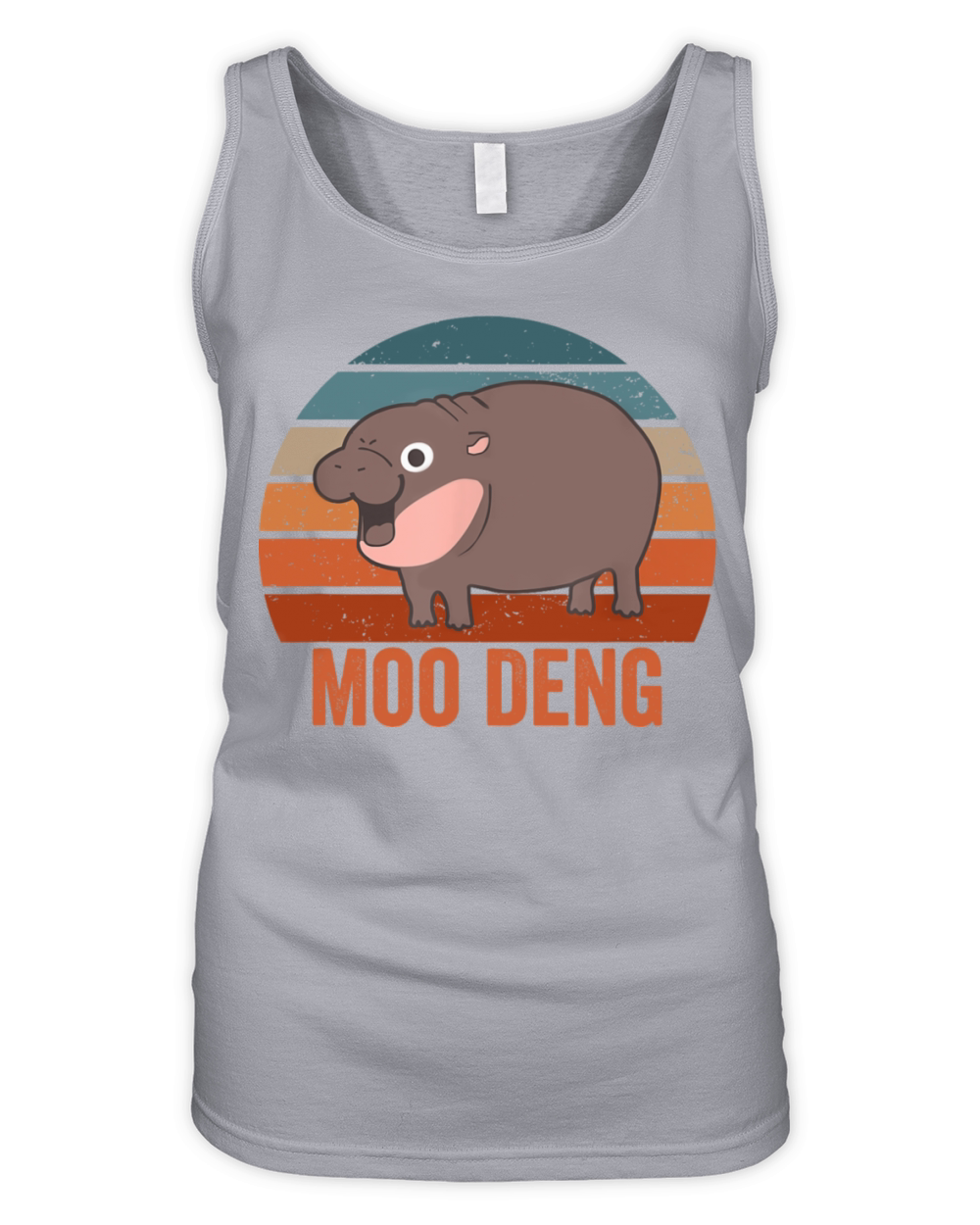 Moo Deng baby hippo zoo baby hippo Vintage Organic Women's Tank Top
