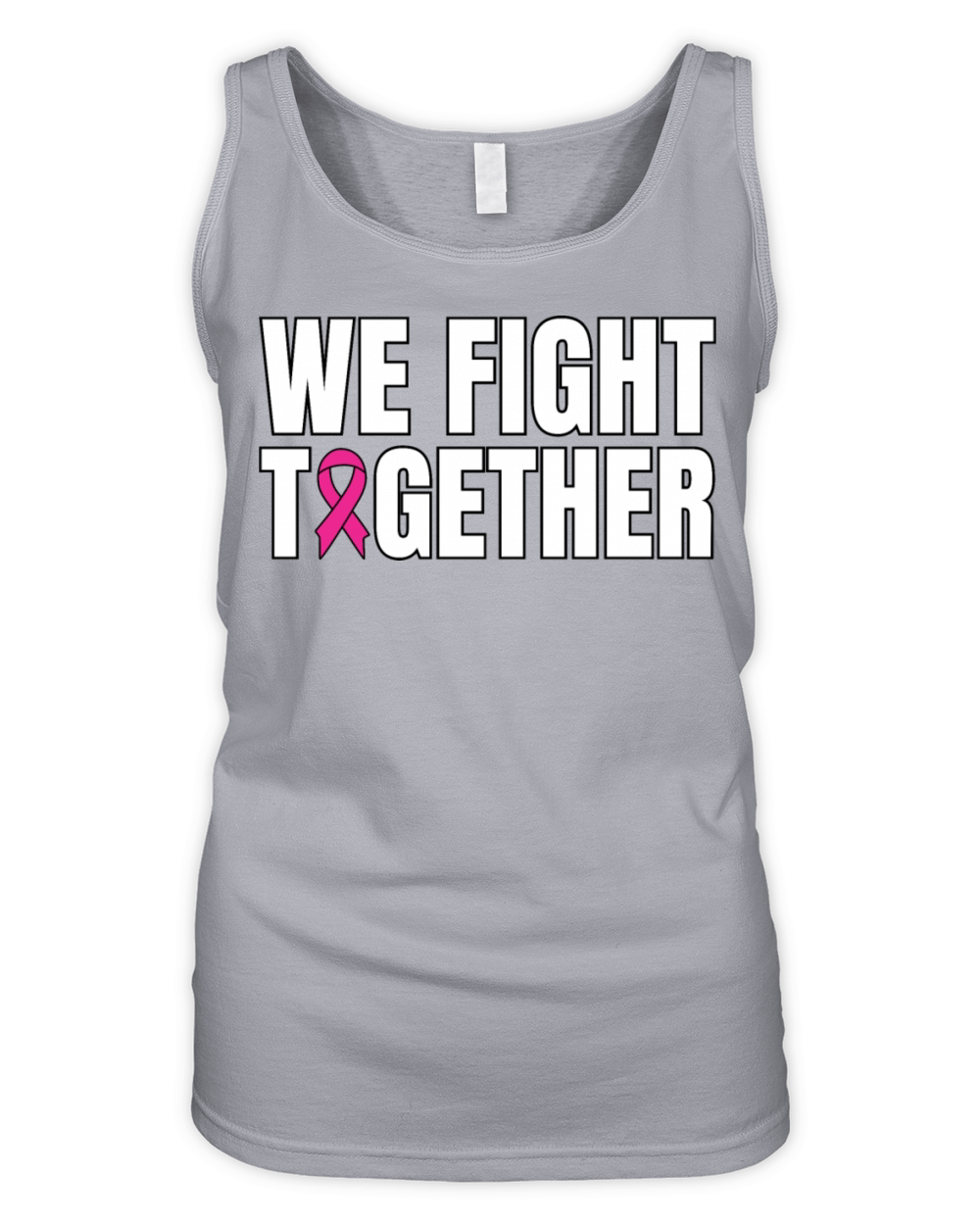 We Fight Together Breast Cancer Support Organic Women's Tank Top