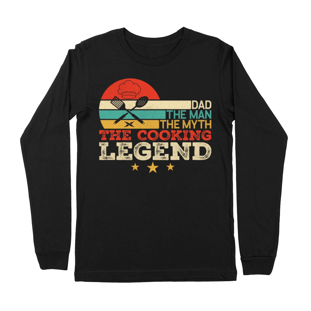 Vintage Cooking Dad The Man The Myth The Legend Premium Long Sleeve