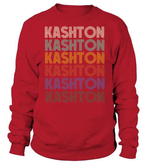 KASHTON First Name Retro Pattern Vintage Stylet Sweatshirt Unisex