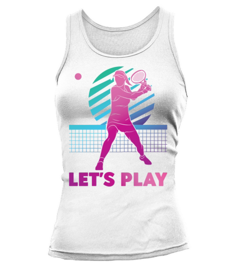 Funny Tennis Player Racket 80s 90s Tank top Woman