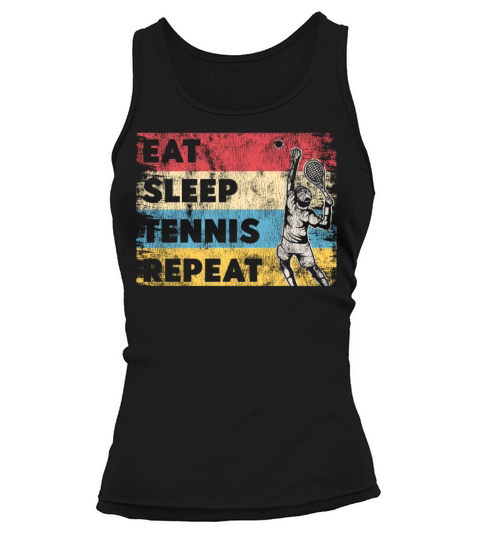 Funny Tennis Player Racket Retro Tank top Woman