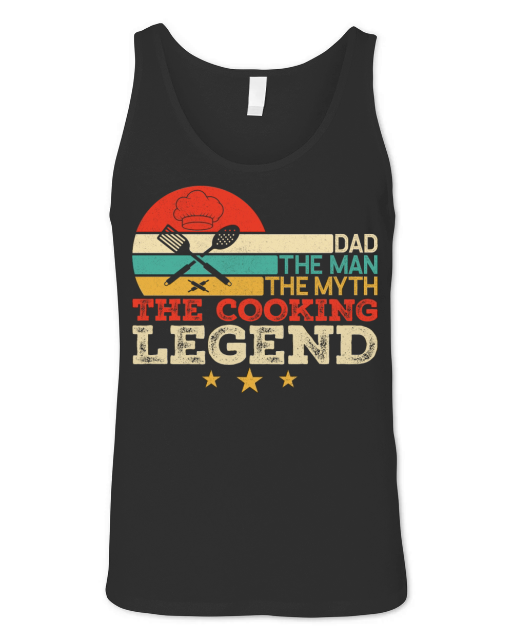 Vintage Cooking Dad The Man The Myth The Legend Unisex Jersey Tank
