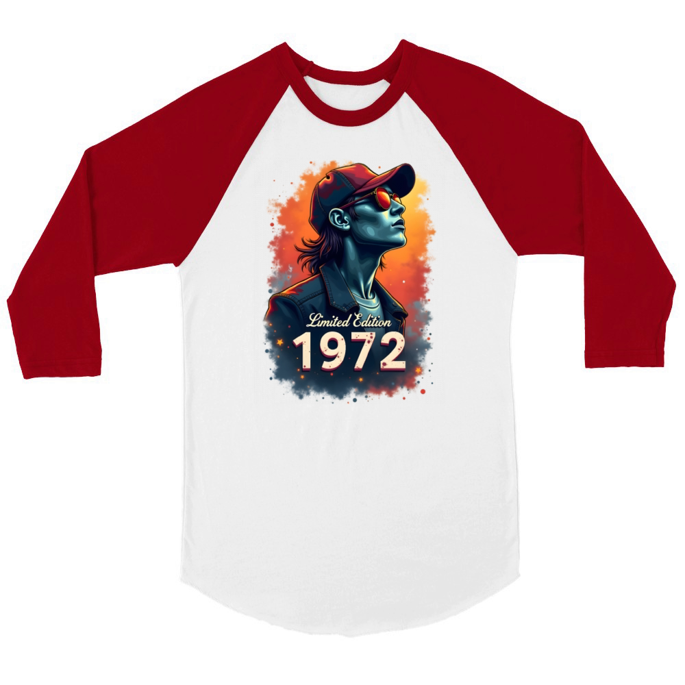1972 Limited Edition Unisex ¾ sleeve Raglan T-shirt