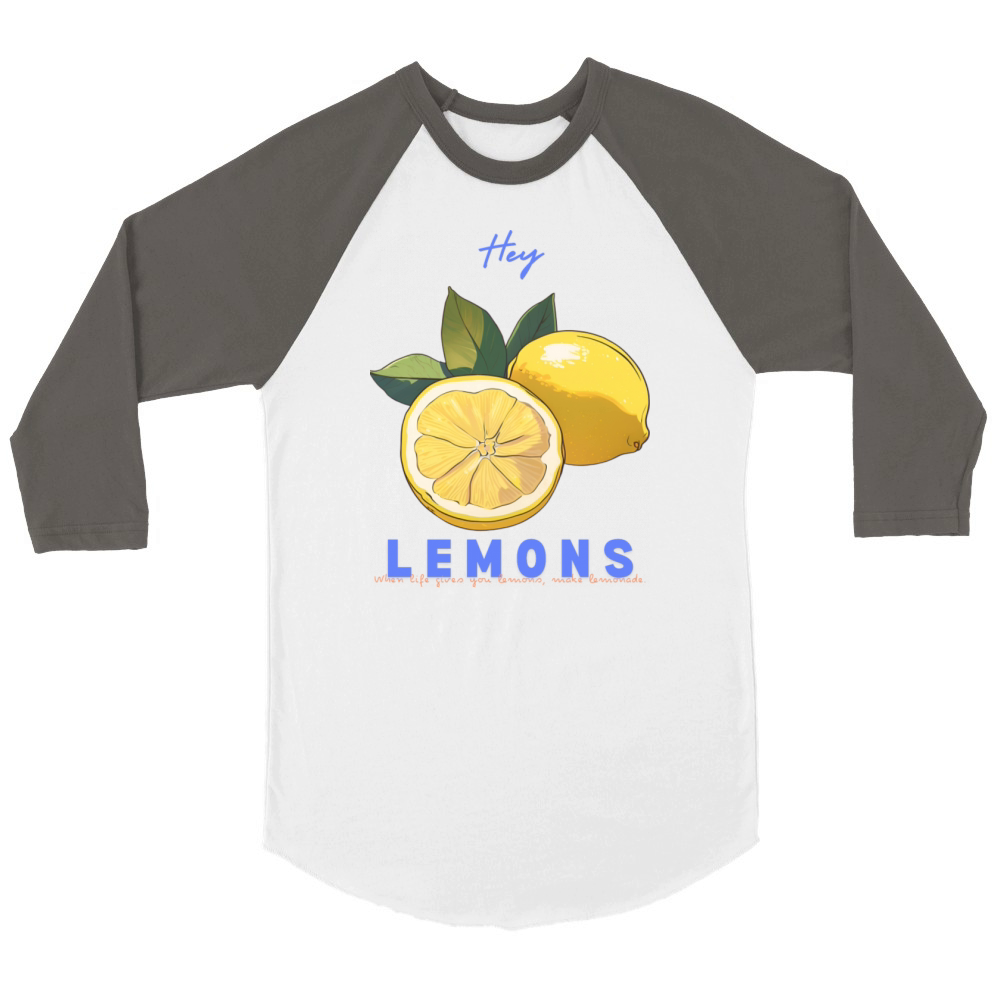 Lemonade Vibes Unisex ¾ sleeve Raglan T-shirt
