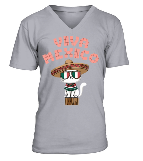 Viva Mexico Celebrate Hispanic Heritage Month V-Neck T-shirt