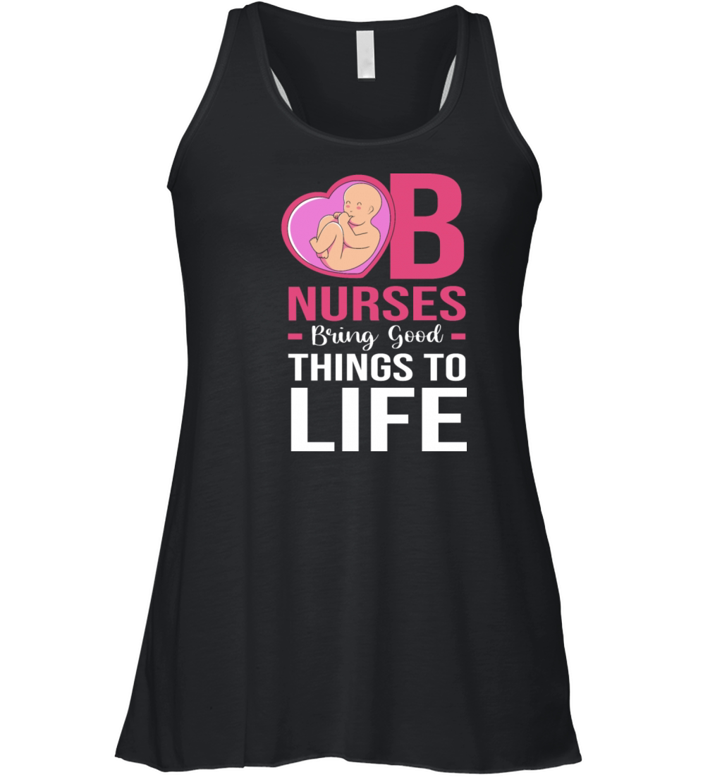Cute Obstetrics Nurse Sonography Ob Nurse Women's Flowy Tank Top