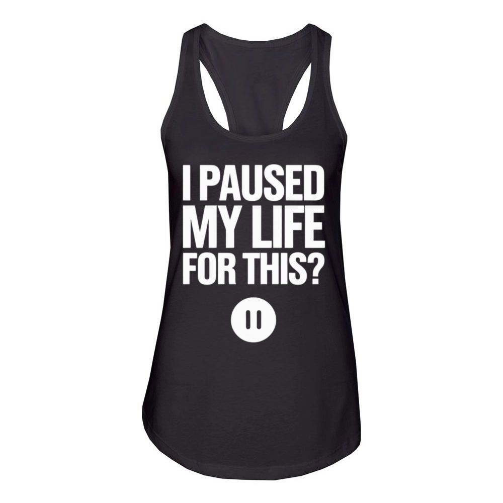 Adulting and Life Stress Humor for Students and Pr Women's Racerback Tank
