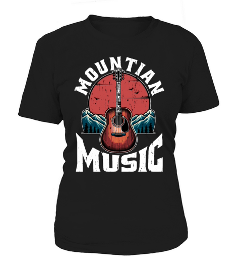 Bluegrass Music Mountain Music String Instrument Women's T-Shirt