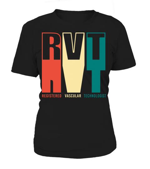 Retro Colorful Registered Vascular Technologist Women's T-Shirt
