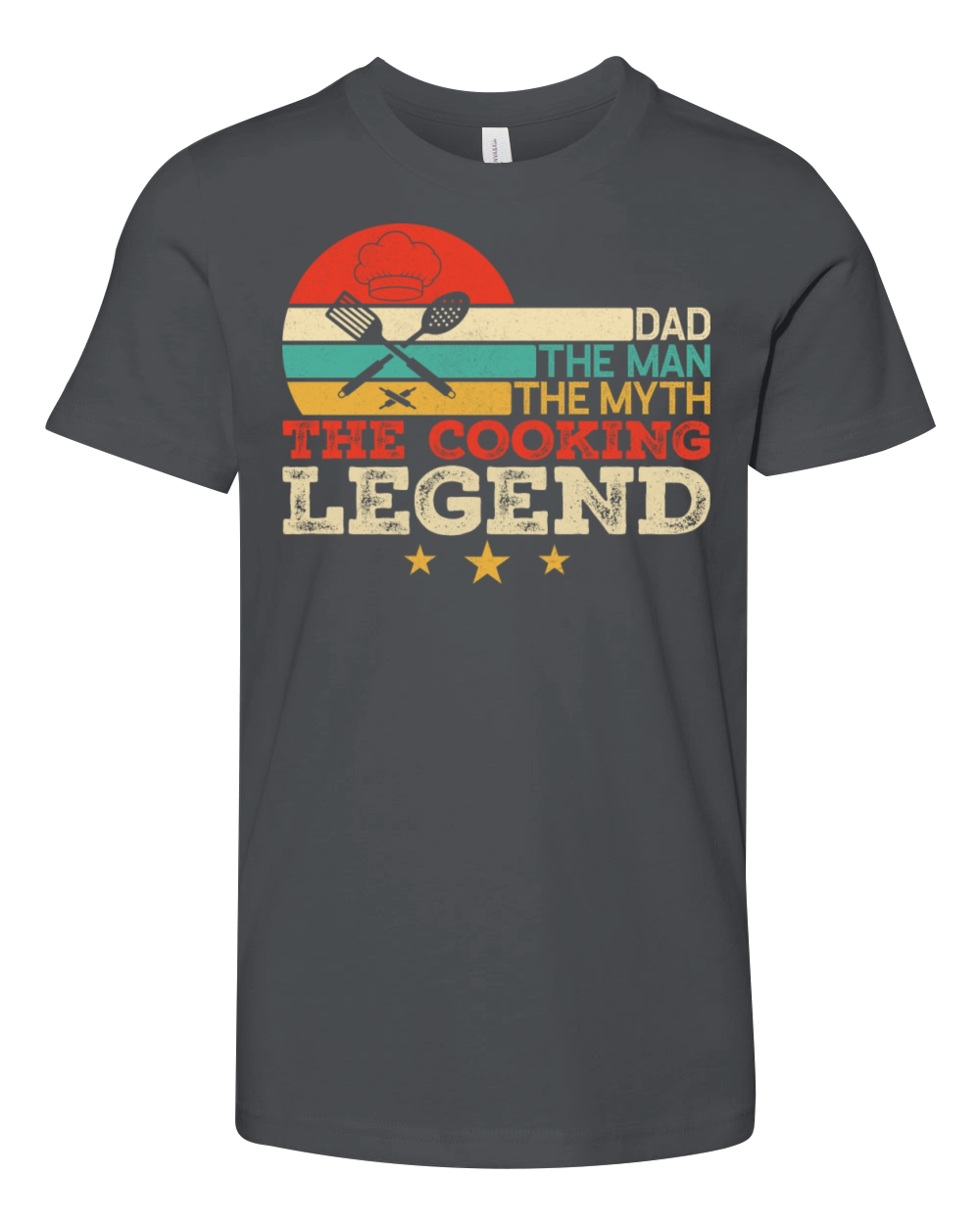 Vintage Cooking Dad The Man The Myth The Legend Youth Unisex Jersey Tee