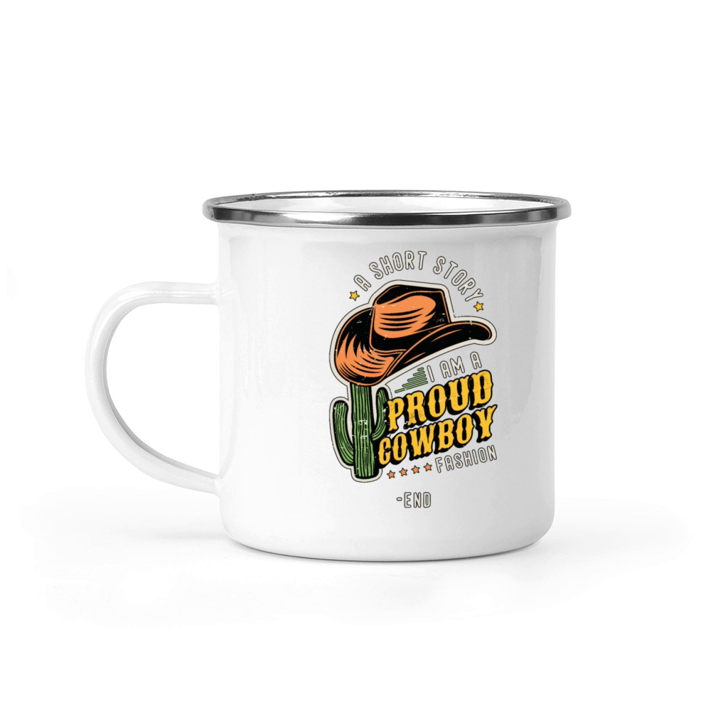 Cowboy Fashion A Short Story I Am A Proud Rancher Camping Mug