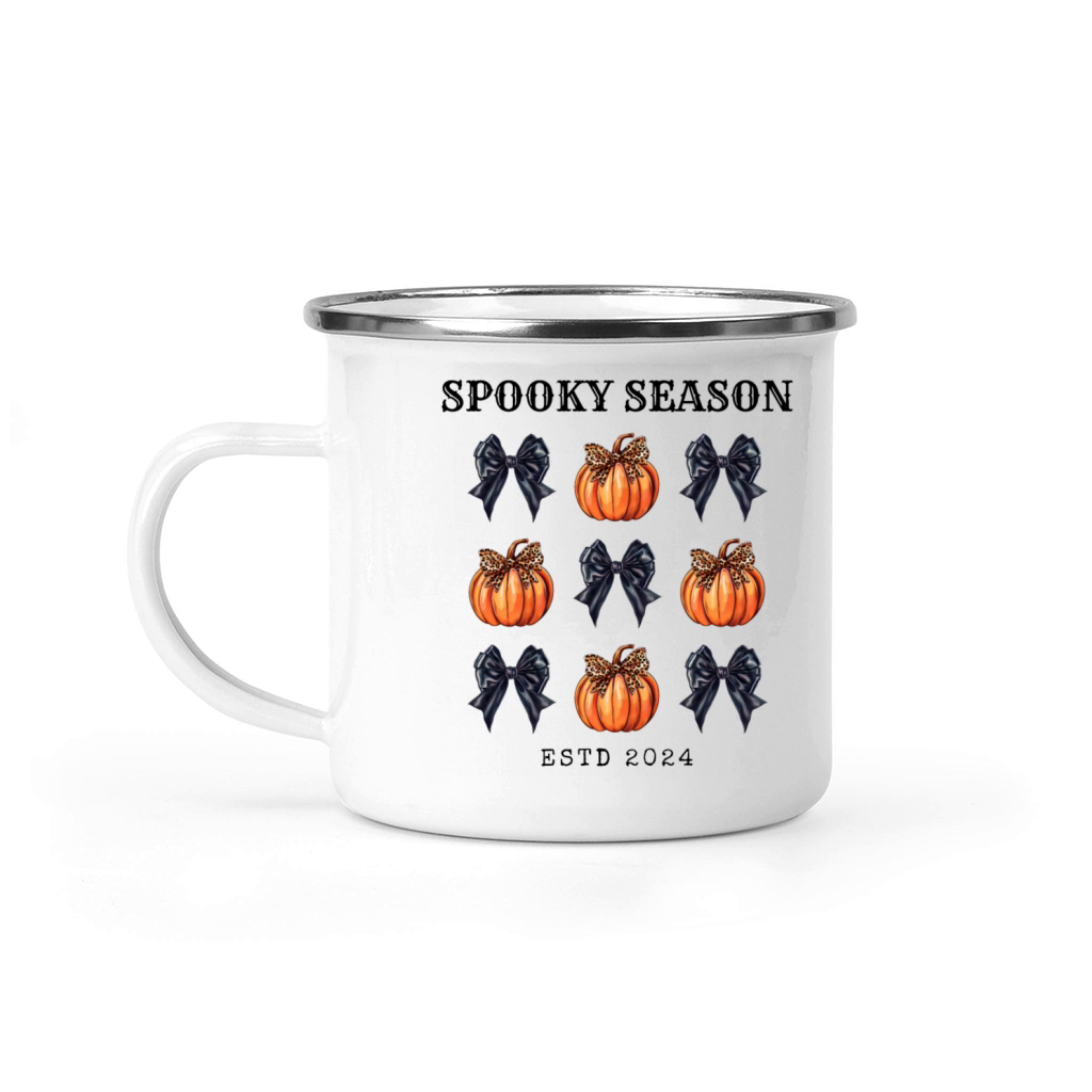 Spooky Season 2024 Grid Halloween Autumn Season Camping Mug