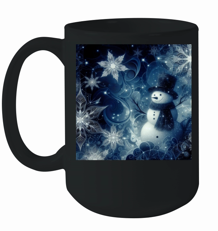 vintage snowman christmas holiday Ceramic Mug