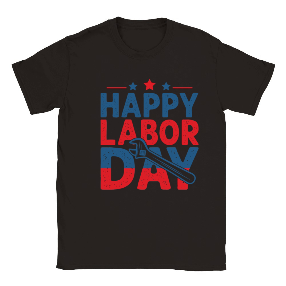 Happy Labor Day Classic Kids Crewneck T-shirt