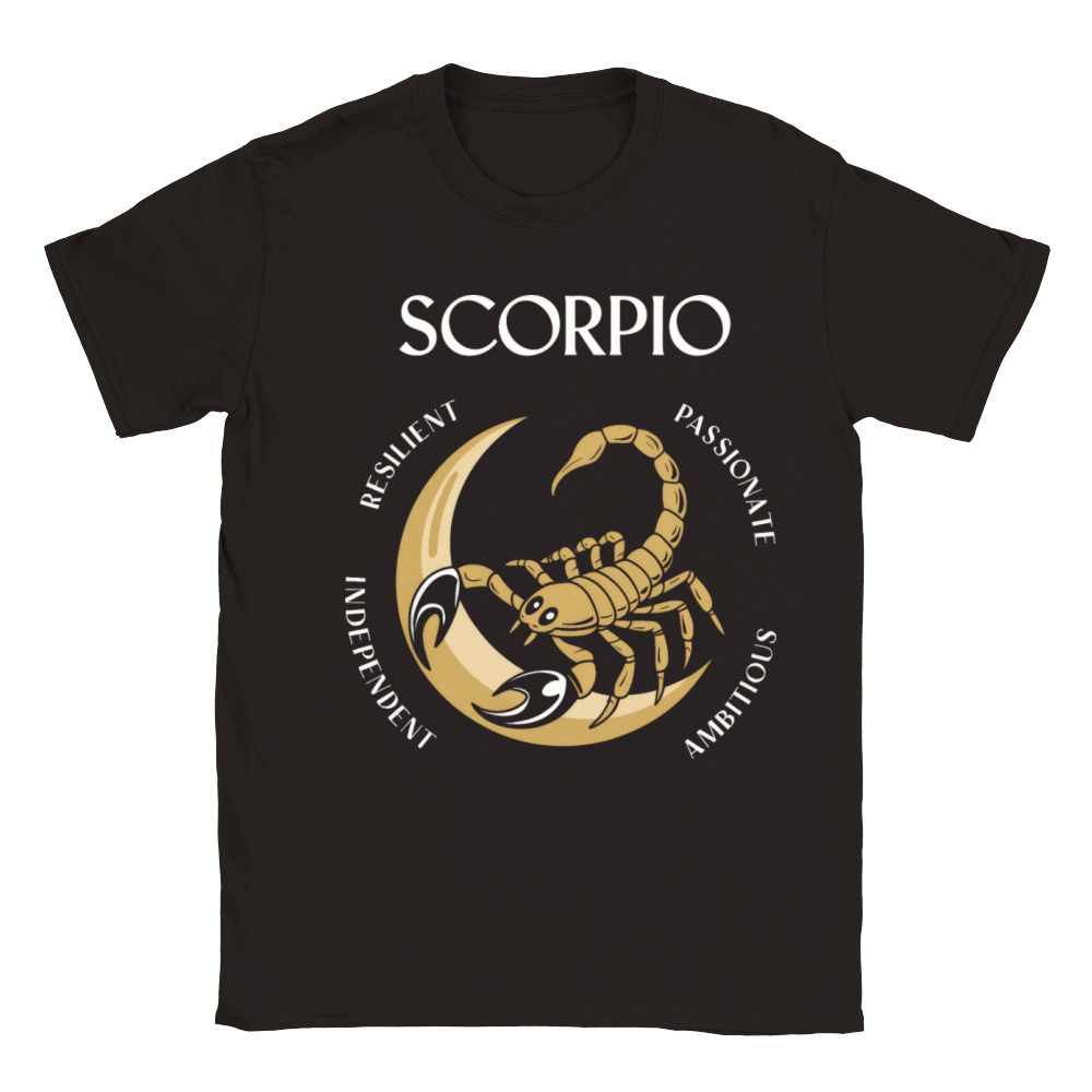 Scorpio Rising Ambitious Competitive Scorpio Trait Classic Kids Crewneck T-shirt