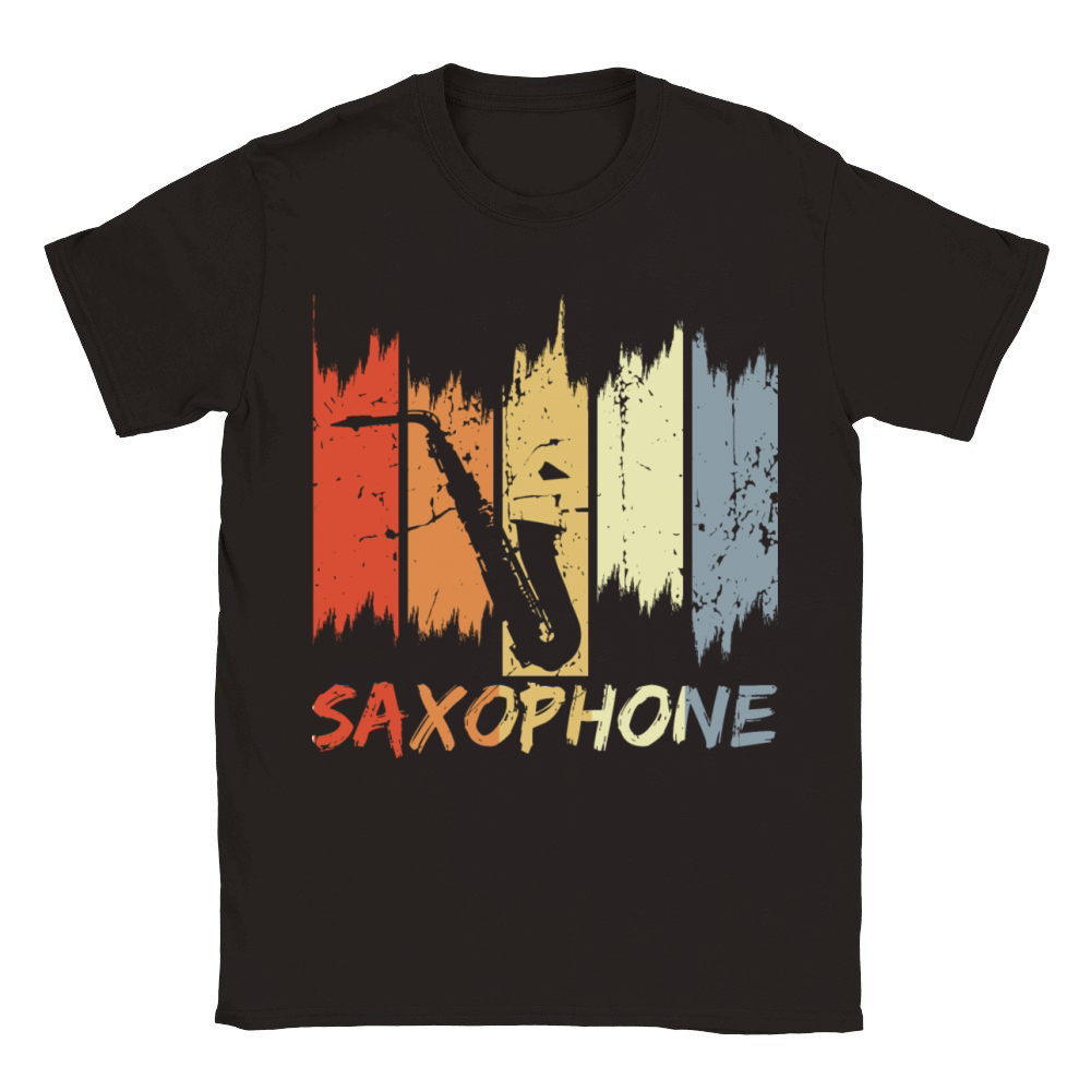 Vintage Saxophone Classic Kids Crewneck T-shirt