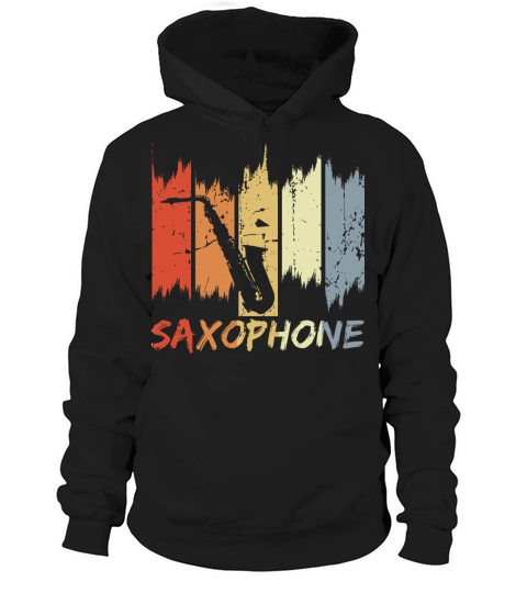 Vintage Saxophone Hoodie Unisex