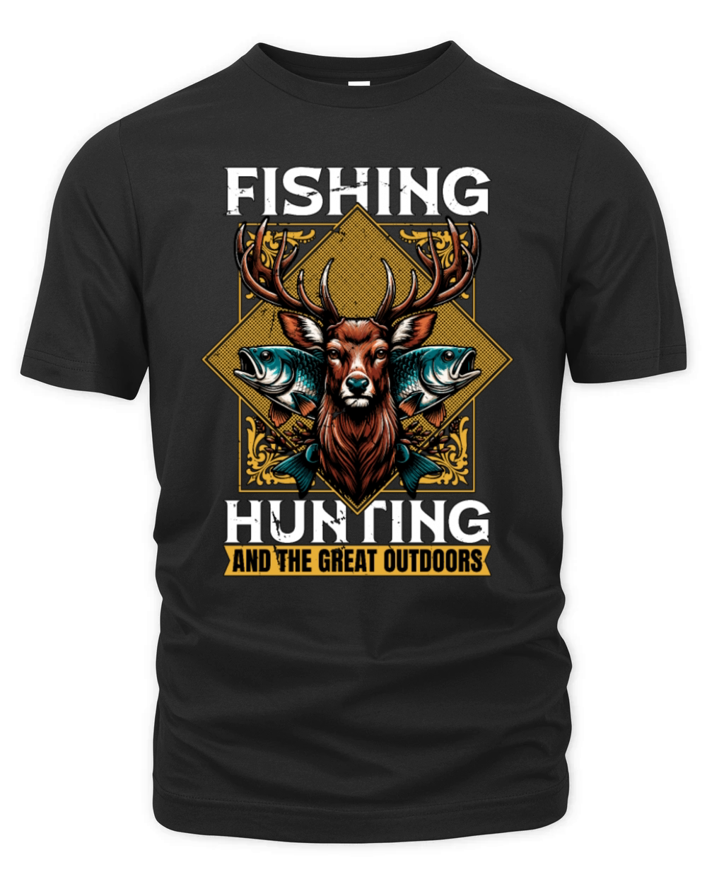 Fishing Hunting And The Great Outdoor Enthusiast Organic Unisex T-shirt