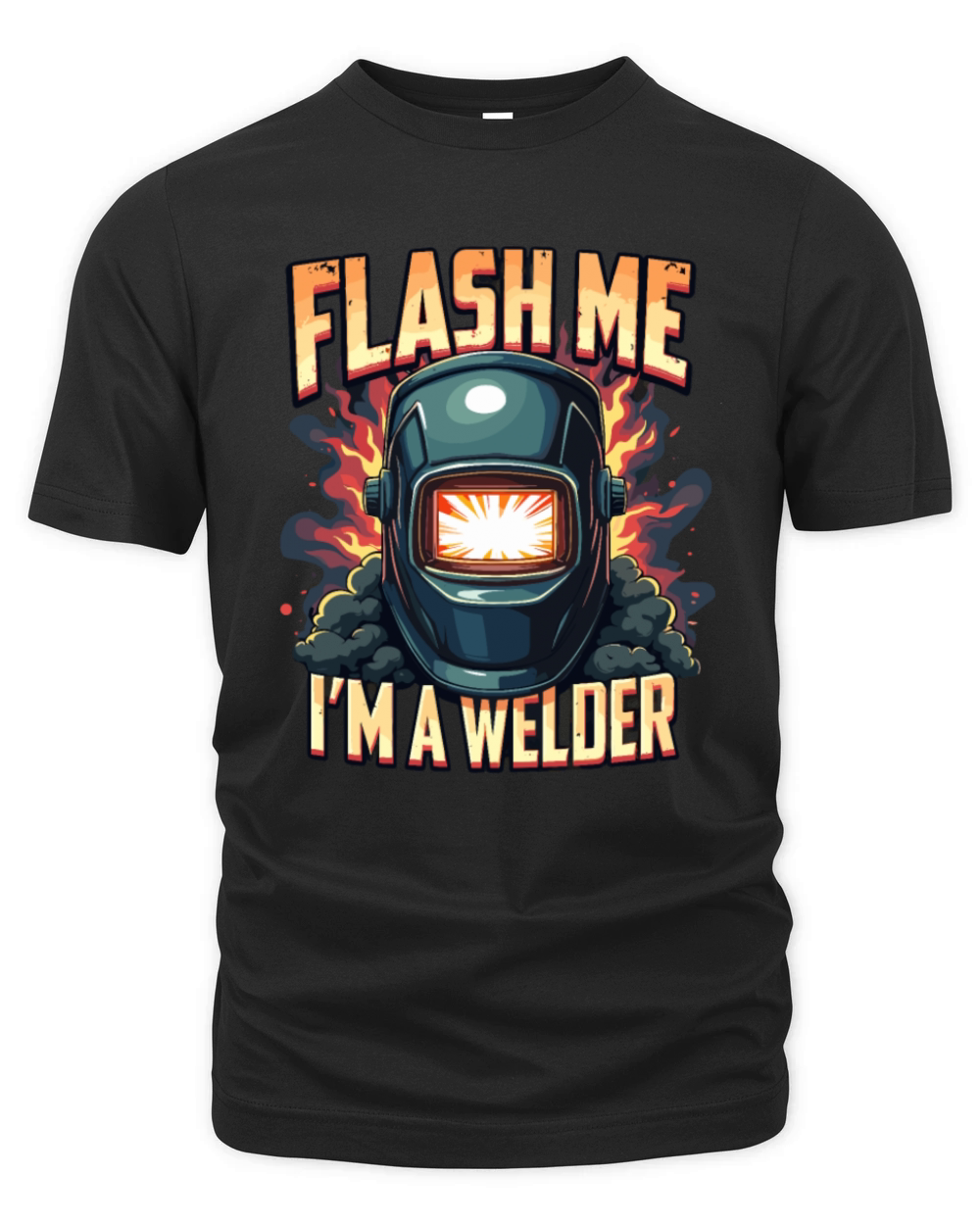 Flash me Im a welder for a Welder Organic Unisex T-shirt