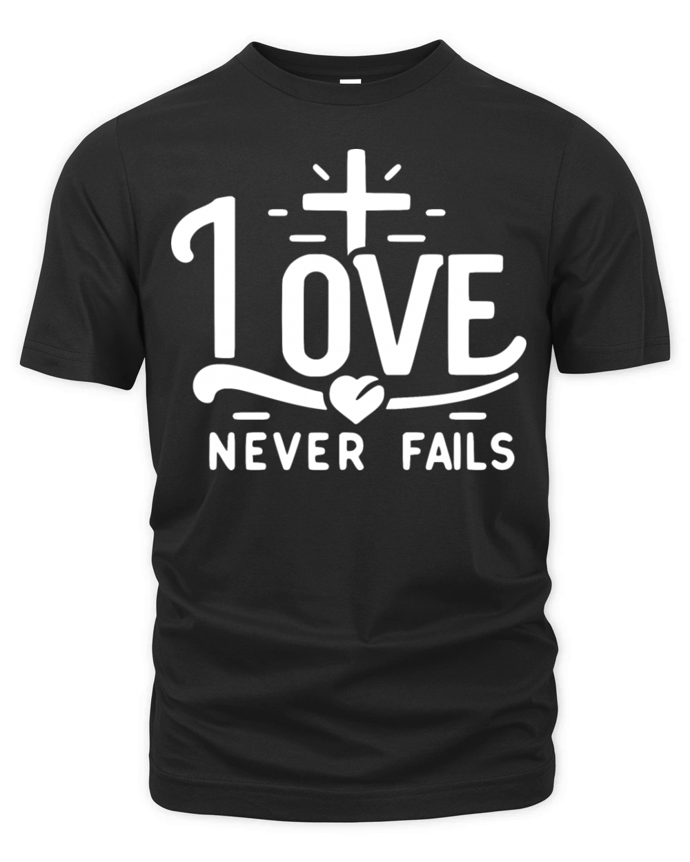 Love Never Fails Organic Unisex T-shirt