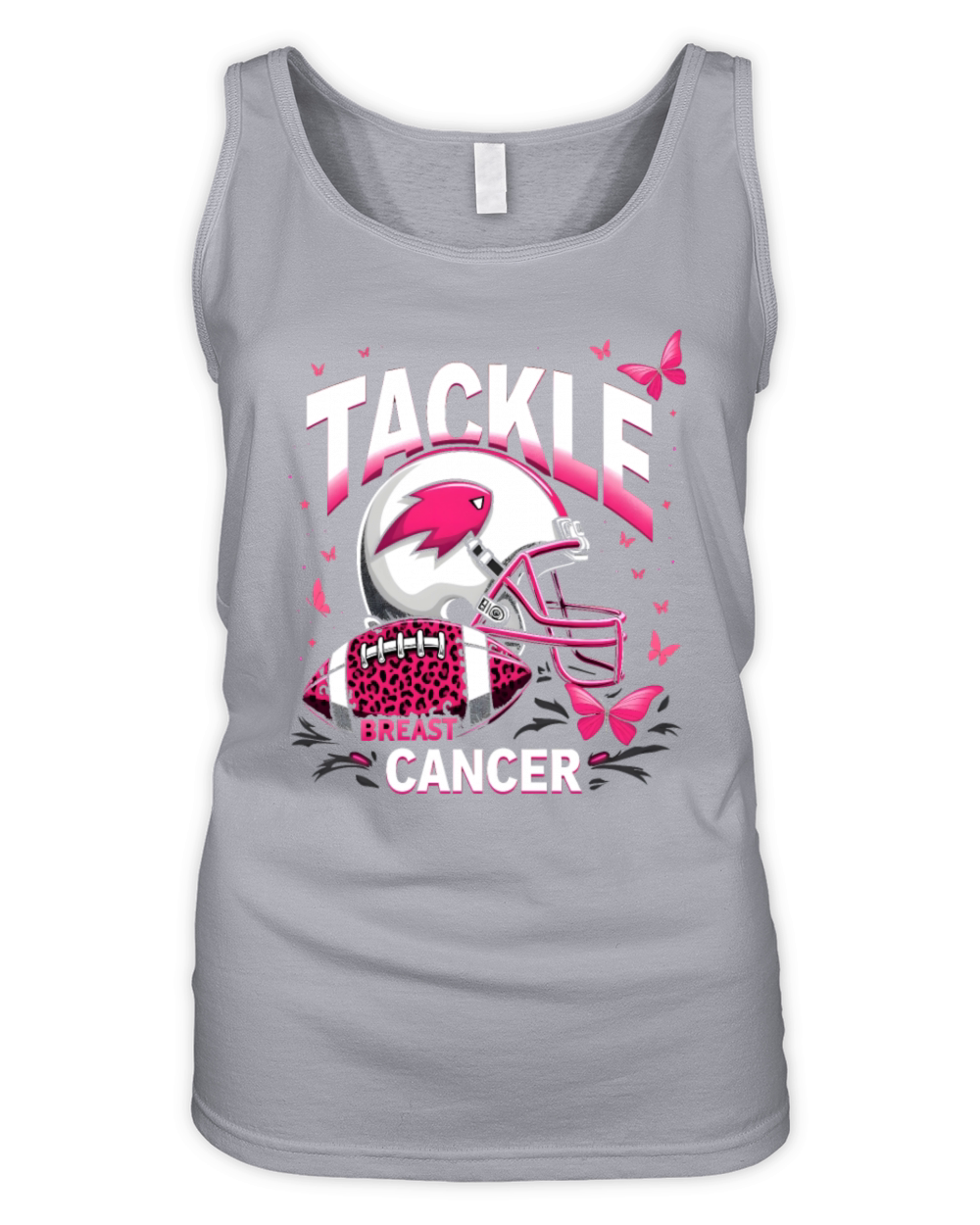 Breast Cancer Pink Awareness Design Organic Women's Tank Top