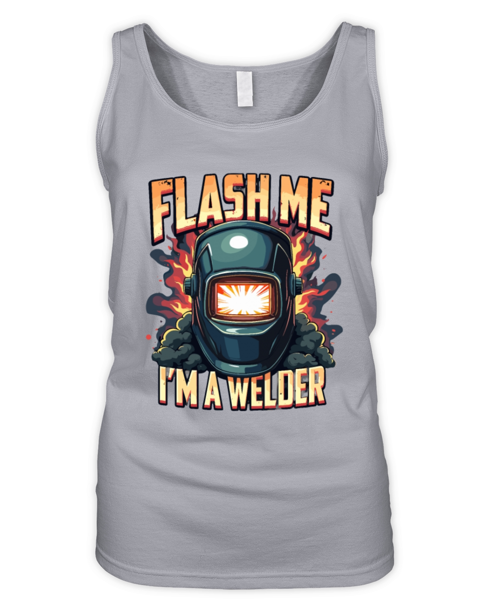 Flash me Im a welder for a Welder Organic Women's Tank Top