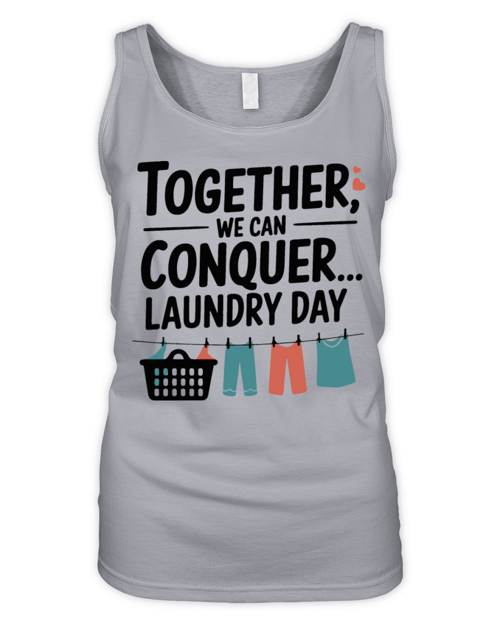 Funny Couples - Laundry Day Warriors Organic Women's Tank Top