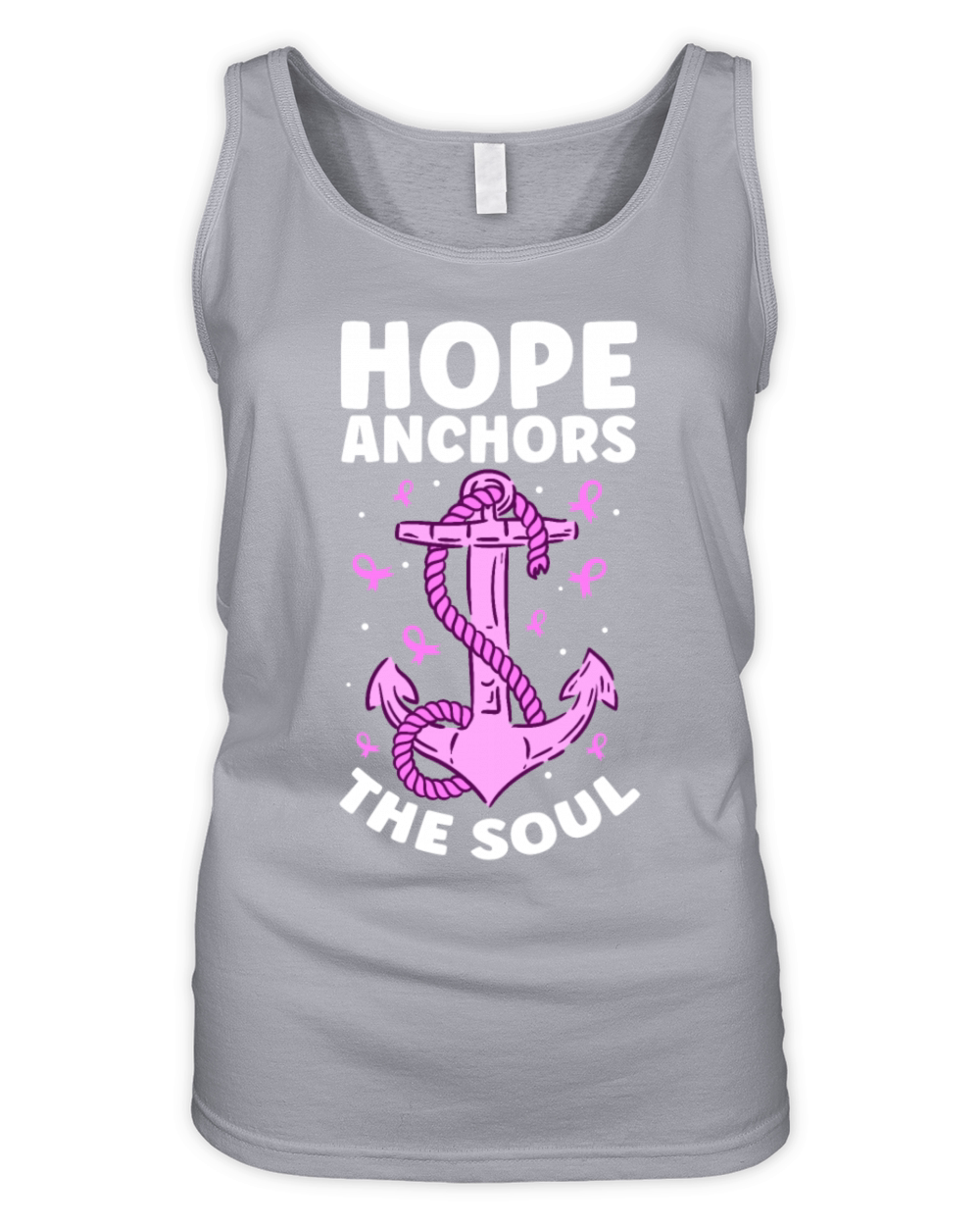 Hope Anchors The Soul Breast Cancer Organic Women's Tank Top