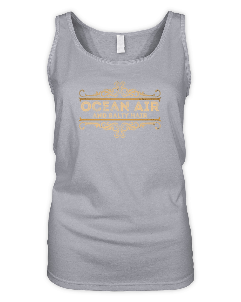 Ocean Air and Salty Hair Funny Summer Beach Lover Organic Women's Tank Top
