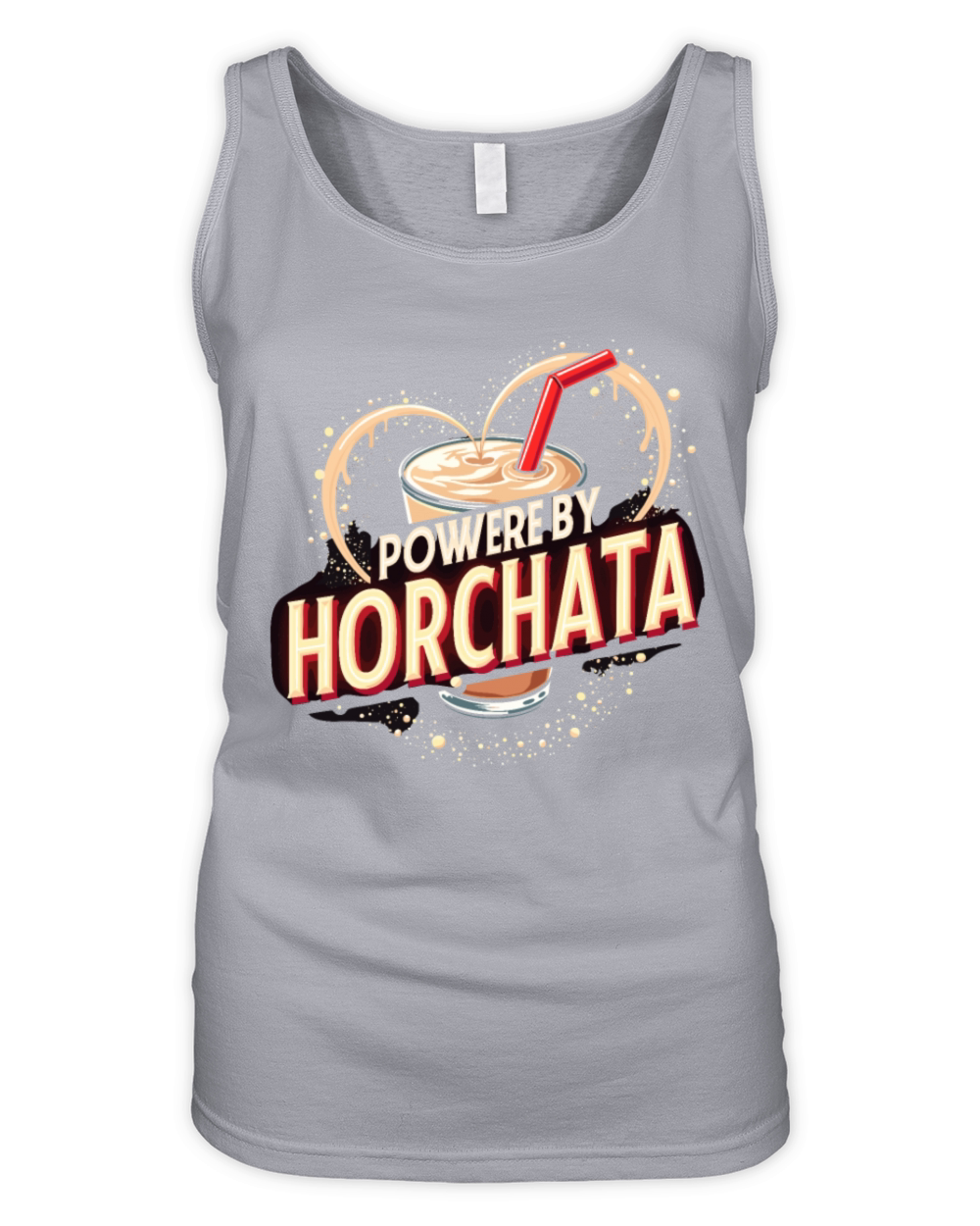 Vintage Retro Style Horchata Mexican Drink Summer Organic Women's Tank Top