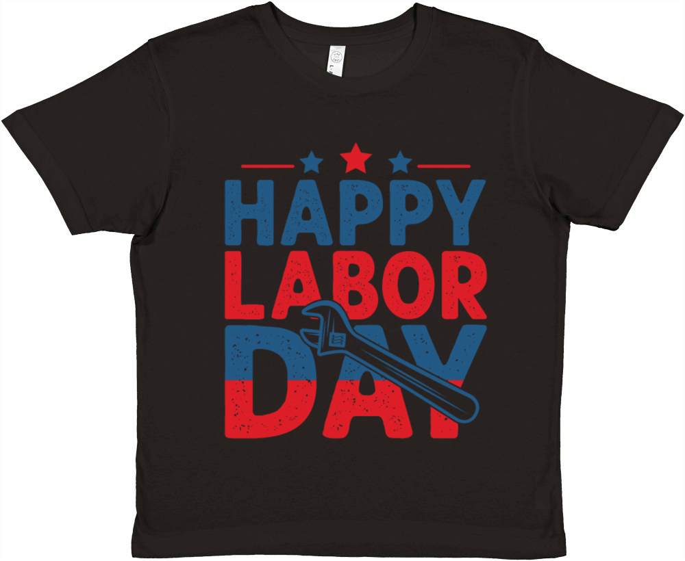 Happy Labor Day Premium Kids Crewneck T-shirt