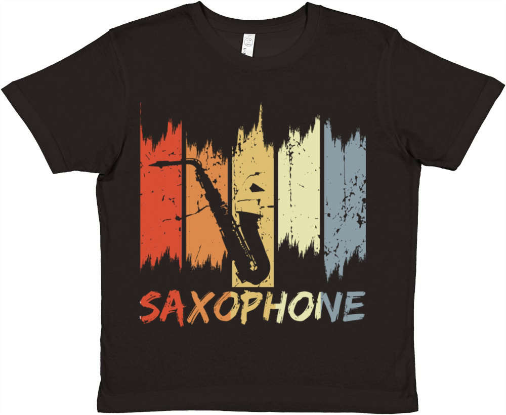 Vintage Saxophone Premium Kids Crewneck T-shirt