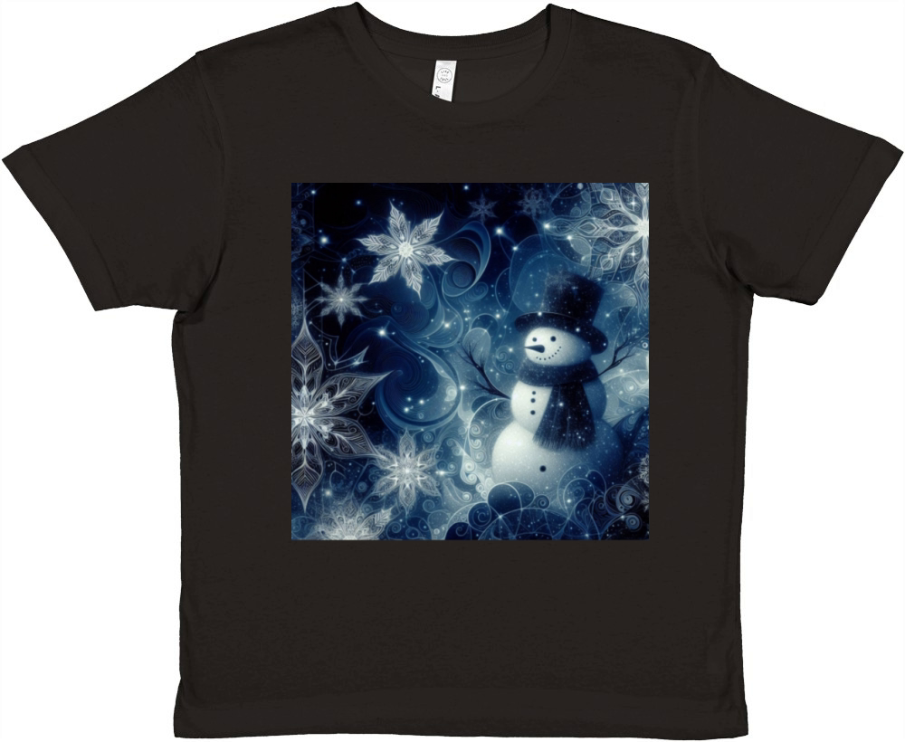 vintage snowman christmas holiday Premium Kids Crewneck T-shirt