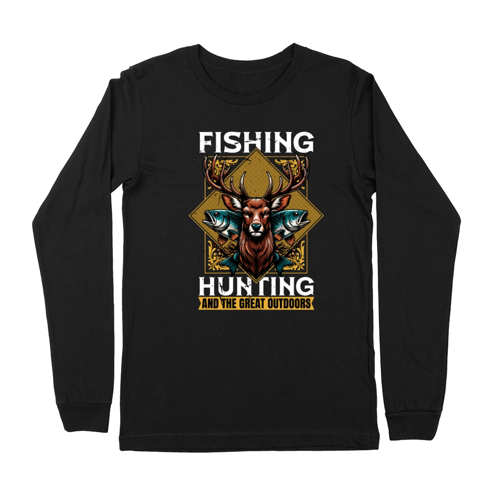Fishing Hunting And The Great Outdoor Enthusiast Premium Long Sleeve