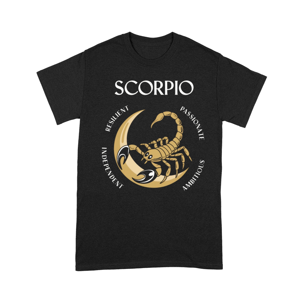 Scorpio Rising Ambitious Competitive Scorpio Trait Premium T-shirt