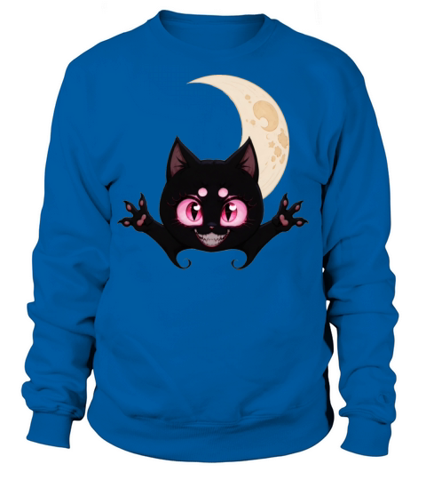 Evil Little Demon Cat Funny Design Sweatshirt Unisex
