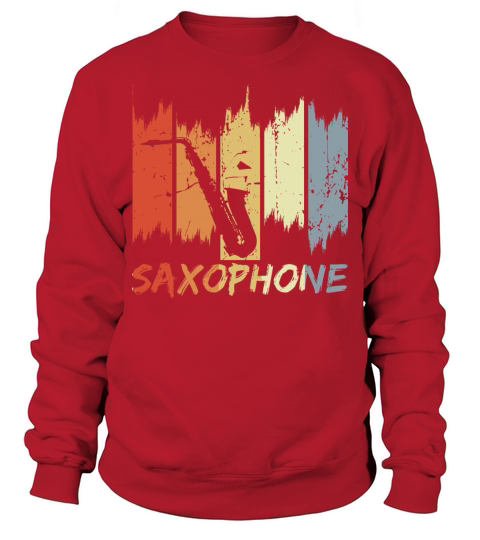 Vintage Saxophone Sweatshirt Unisex