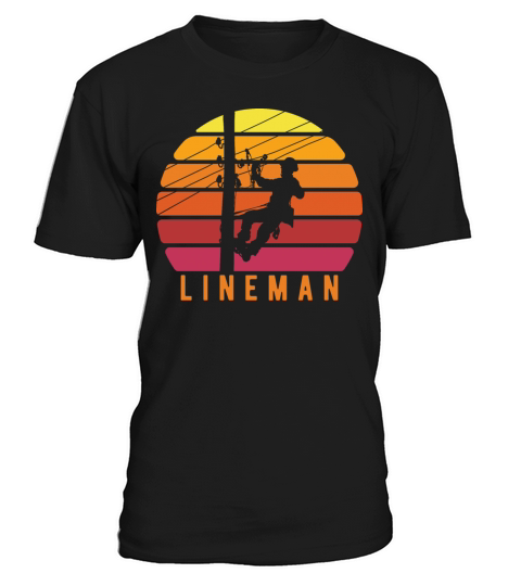 Lineman Vintage Retro Electrician Gift T-Shirt Unisex