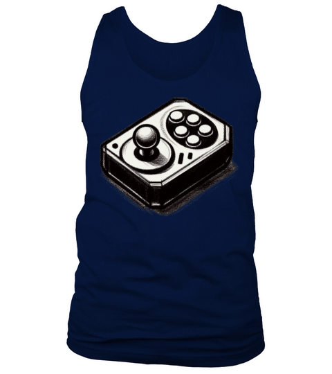 Gamer retro Joystick vintage charcoal gaming art 2 Tank Top Unisex