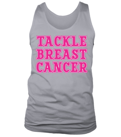 Pink Tackle Breast Cancer Support Tank Top Unisex