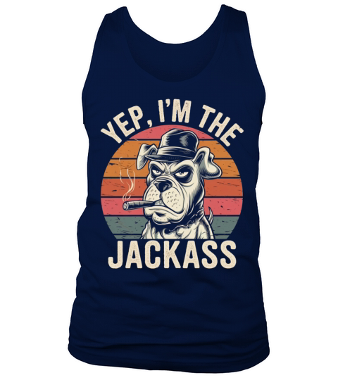 Yep I m The Jackass Funny Vintage Halloween dog Tank Top Unisex