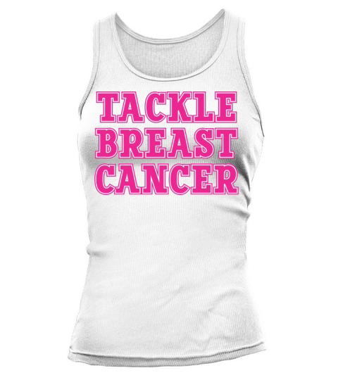 Pink Tackle Breast Cancer Support Tank top Woman