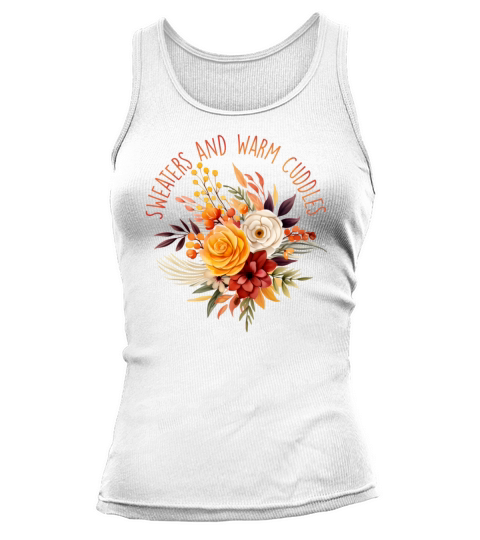 Sweaters And Warm Cuddles - Fall Season Tank top Woman