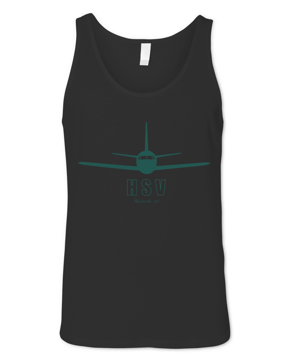 Huntsville Alabama Airplane Logo Airport Code HSV Unisex Jersey Tank