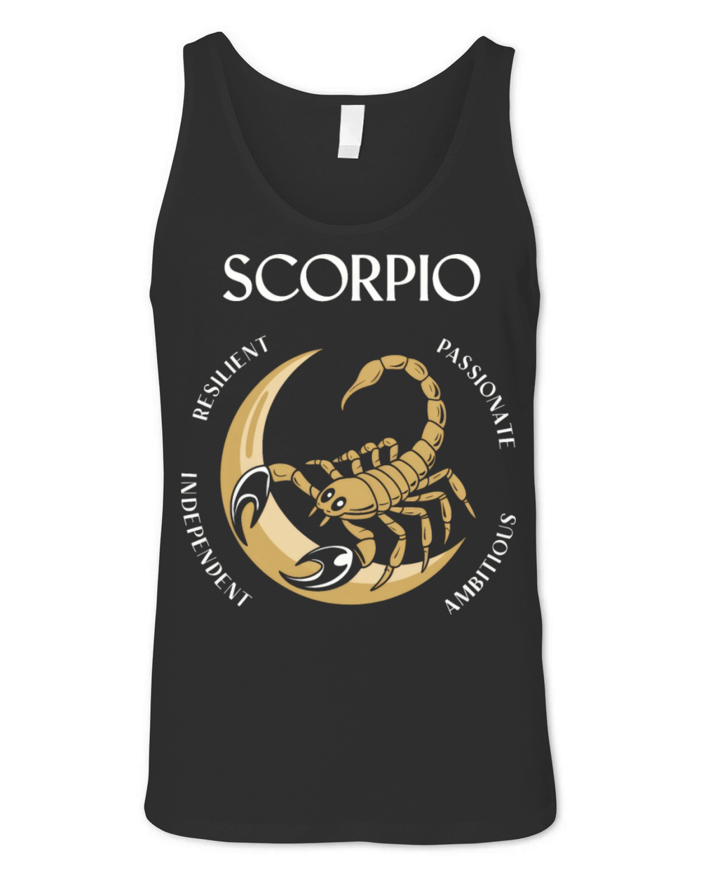 Scorpio Rising Ambitious Competitive Scorpio Trait Unisex Jersey Tank