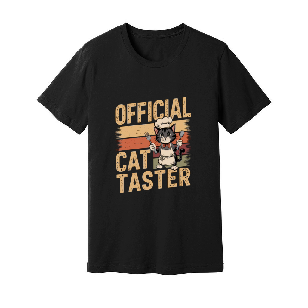 Cat Lovers Official Taster - Fun Thanksgiving Hum Unisex Jersey Tee