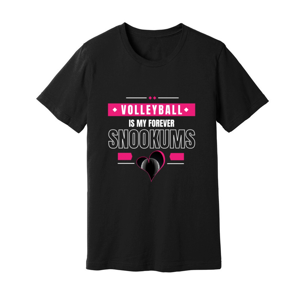 Volleyball Forever Snookums Unisex Jersey Tee